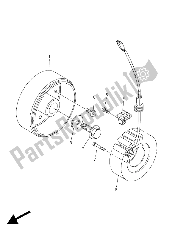 Tutte le parti per il Generatore del Yamaha YZF R6 600 2005