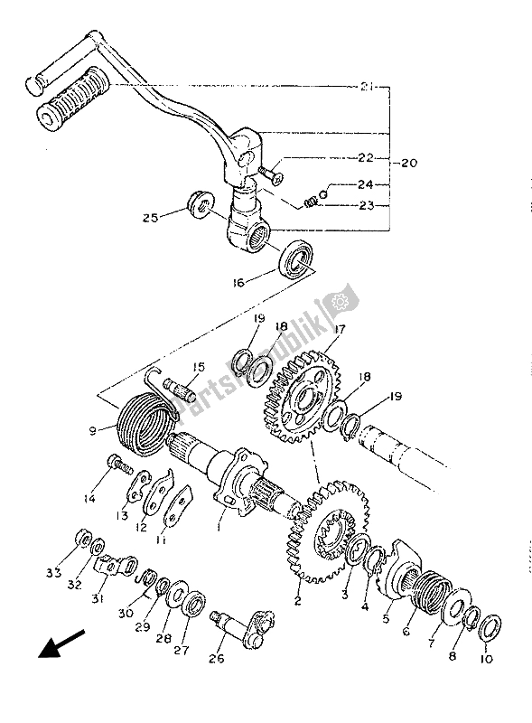 Tutte le parti per il Antipasto del Yamaha SRX 600 1987