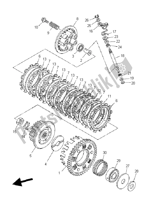 Tutte le parti per il Frizione del Yamaha TDM 900 2010
