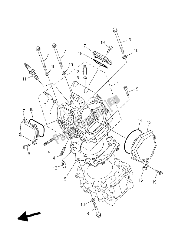 Todas las partes para Cabeza De Cilindro de Yamaha XT 660Z Tenere 2009