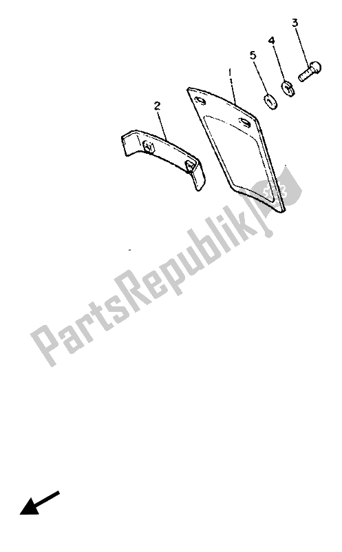 All parts for the Alternate (chassis) of the Yamaha XJ 900F 1989