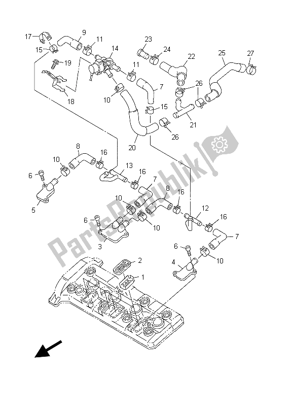 Wszystkie części do System Zasysania Powietrza Yamaha FJR 1300 2003