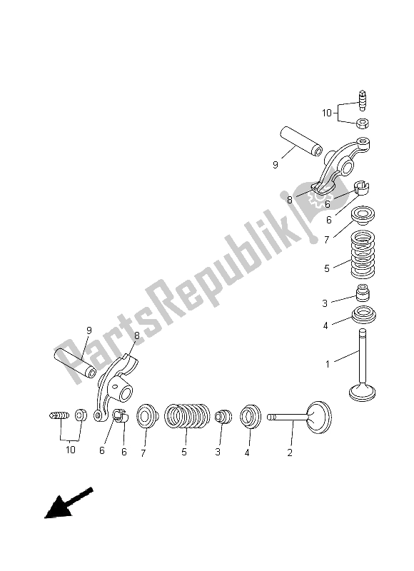 Todas las partes para Válvula de Yamaha YBR 125 ED 2014