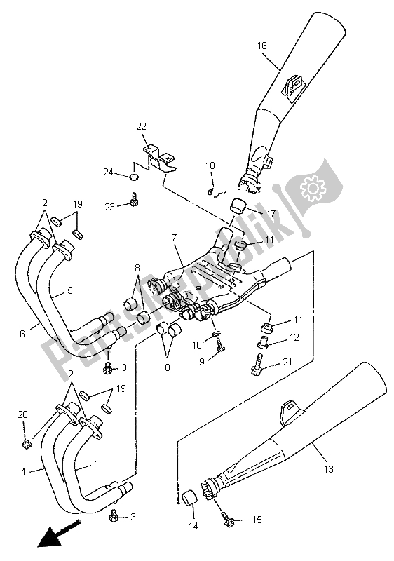 Todas las partes para Cansada de Yamaha XJR 1200 1997