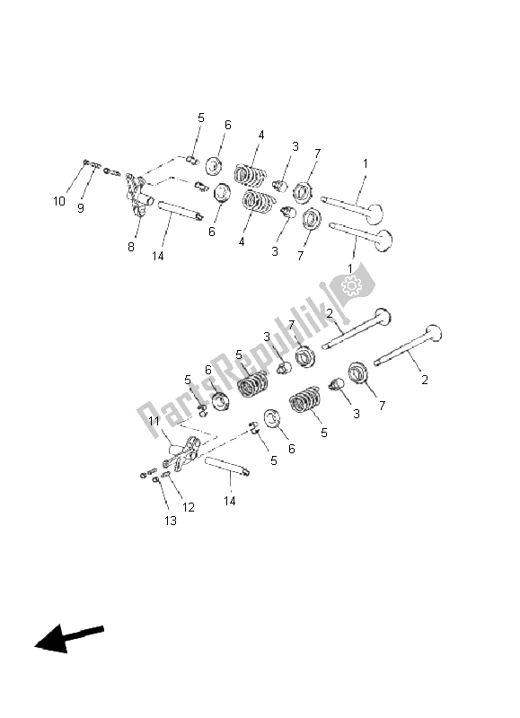 All parts for the Valve of the Yamaha YP 125R X MAX 2011