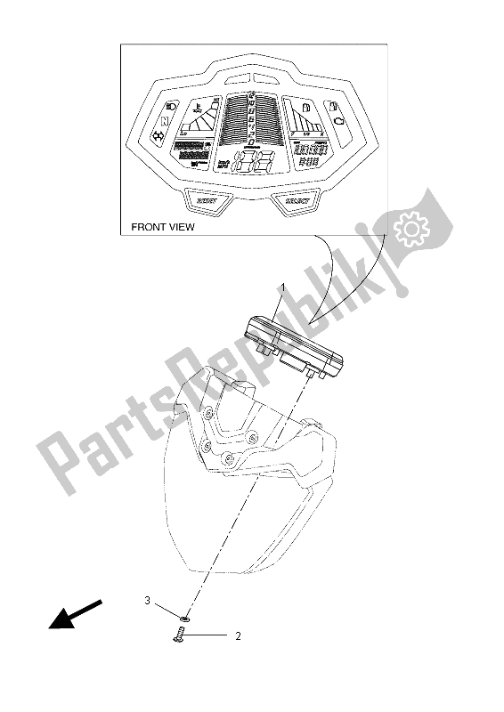 All parts for the Meter of the Yamaha MT 125 2015