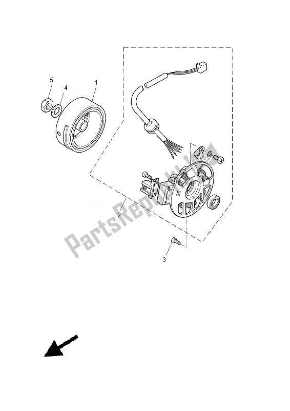 Wszystkie części do Generator Yamaha NS 50 2013