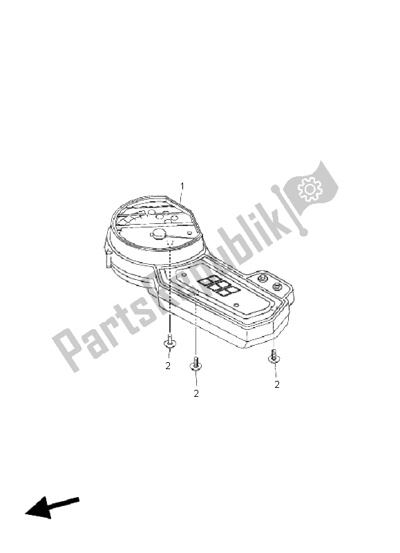 All parts for the Meter of the Yamaha FZ6 Sahg 600 2008