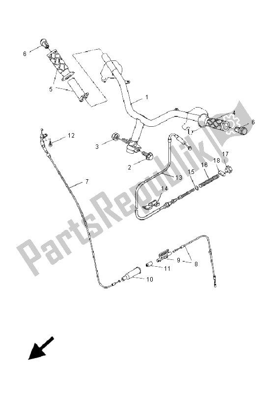 Toutes les pièces pour le Poignée Et Câble De Direction du Yamaha CW 50L BWS 2009