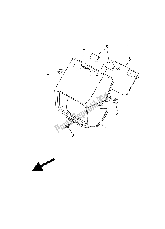 Toutes les pièces pour le Capot 1 du Yamaha TW 125 2000