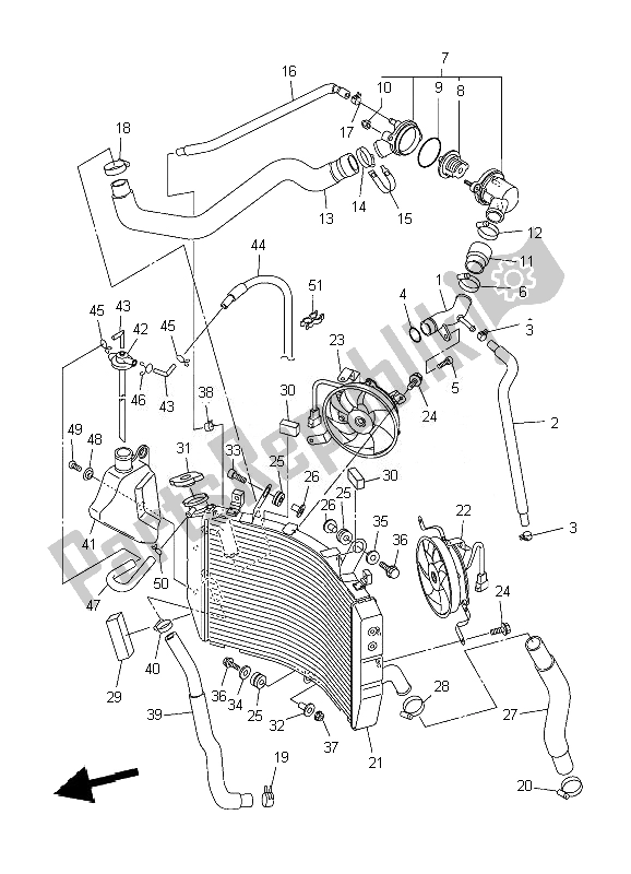 Toutes les pièces pour le Tuyau De Radiateur du Yamaha YZF R1 1000 2007