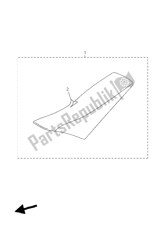 Wszystkie części do Siedzenie Yamaha YZ 250F 2007
