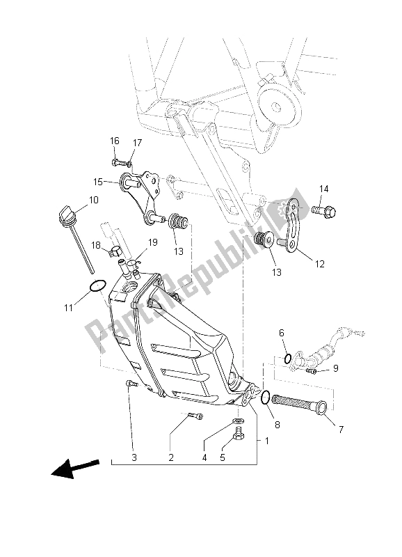 Tutte le parti per il Serbatoio Dell'olio del Yamaha MT 03 25 KW 660 2006