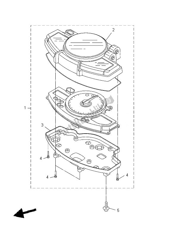 All parts for the Meter of the Yamaha YZF R1 1000 2007