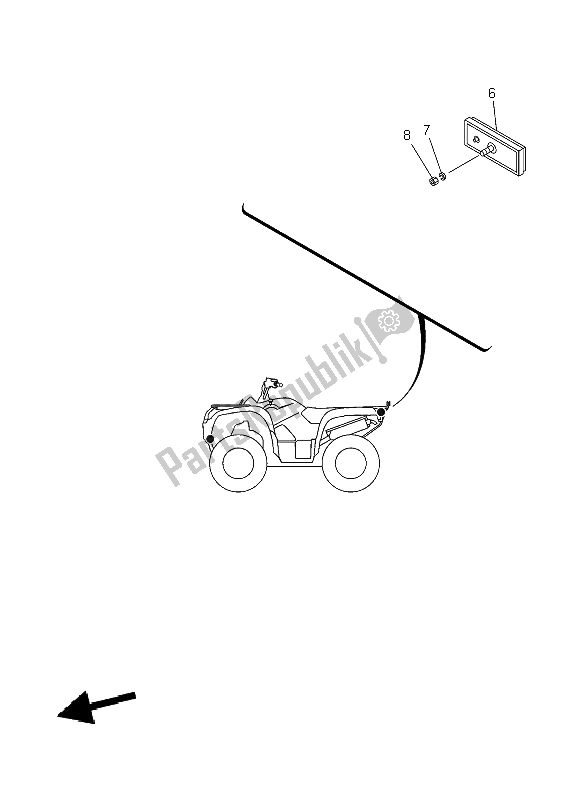 All parts for the Electrical 2 of the Yamaha YFM 700 FWA Grizzly 4X4 2014