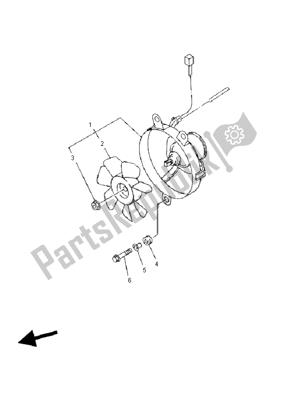 Wszystkie części do Dmuchacz Yamaha YFM 400 FW Kodiak Manual 2001