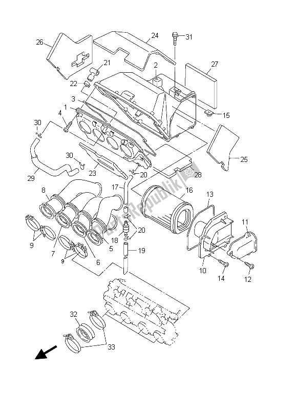 Todas las partes para Consumo de Yamaha FJR 1300 2003