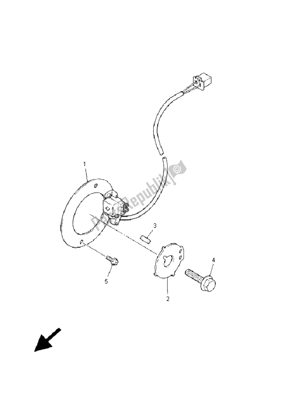 All parts for the Pick Up Coil & Governor of the Yamaha XJR 1300 2001