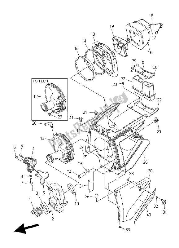 Todas las partes para Consumo de Yamaha WR 250F 2009