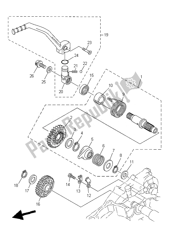 Todas las partes para Inicio de Yamaha YZ 250F 2010