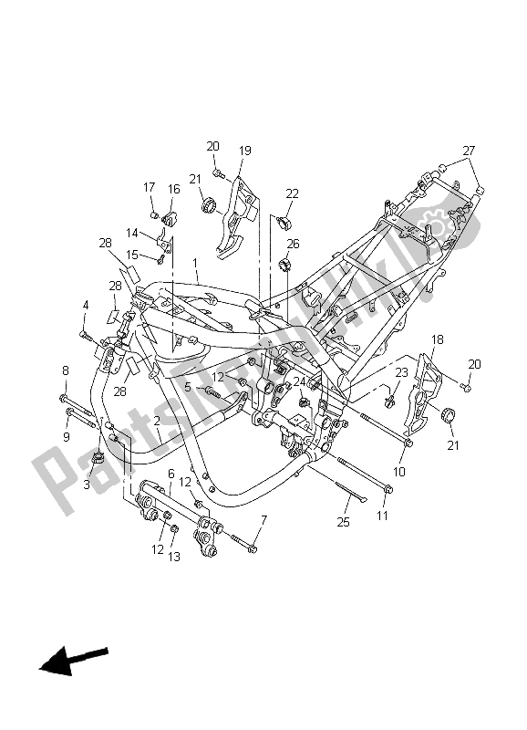 Todas las partes para Marco de Yamaha FZS 1000 S Fazer 2004