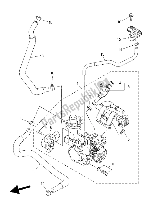 Tutte le parti per il Immissione 2 del Yamaha WR 250X 2009