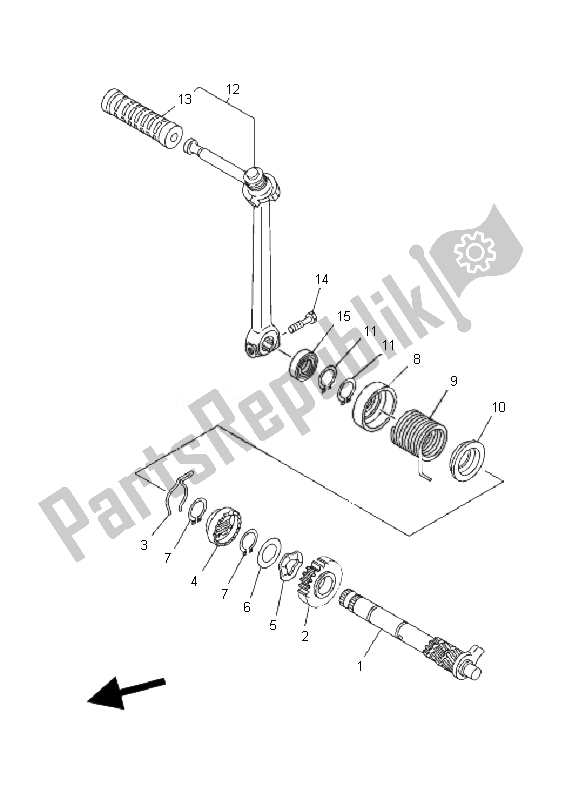 Toutes les pièces pour le Entrée du Yamaha TT R 90E 2007