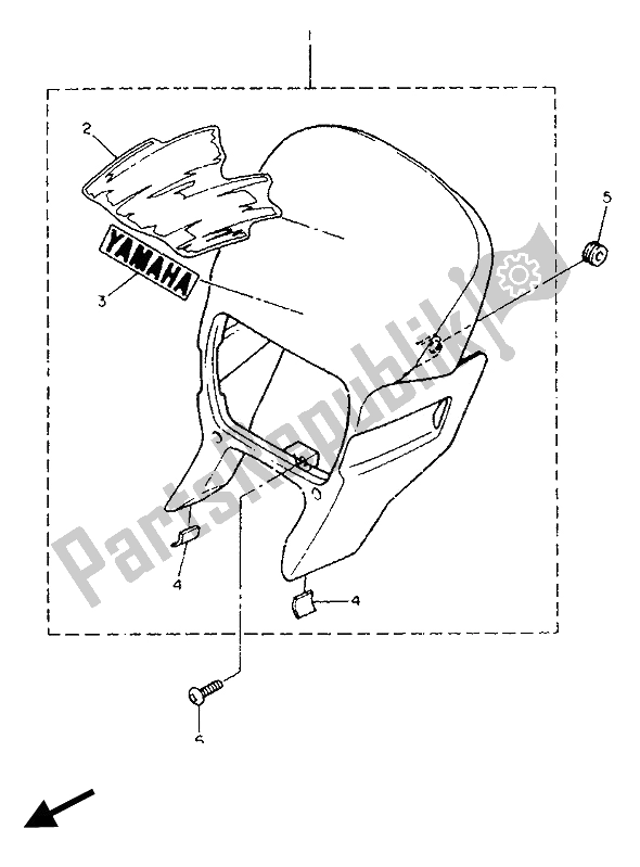 Todas las partes para Carenado 1 de Yamaha XT 600E 1990