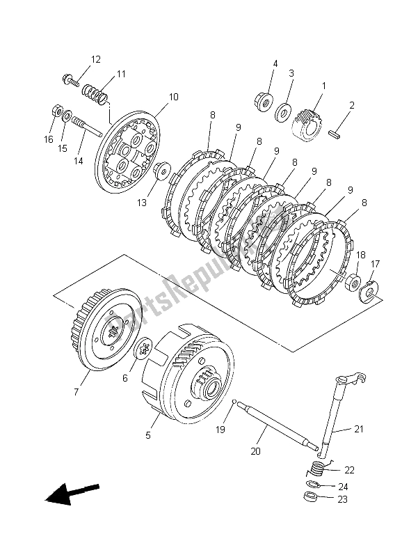 Wszystkie części do Sprz? G? O Yamaha TT R 125E SW LW 2009