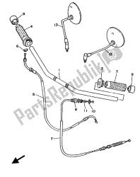 stuurhendel kabel (omhoog)