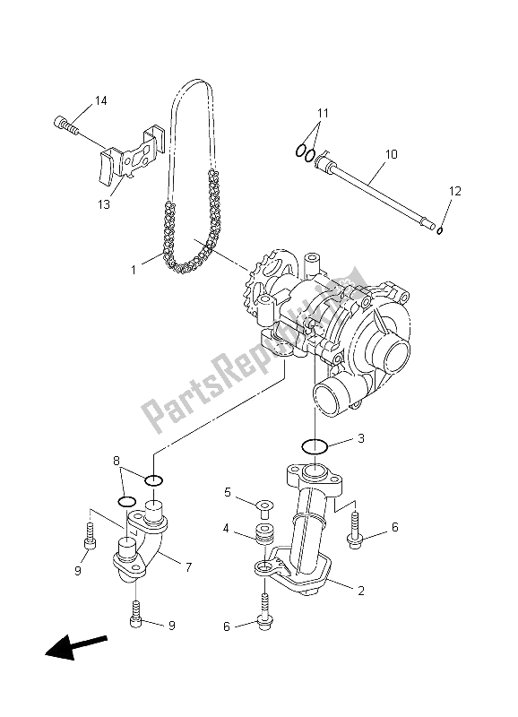 Tutte le parti per il Pompa Dell'olio del Yamaha YZF R1 1000 2006