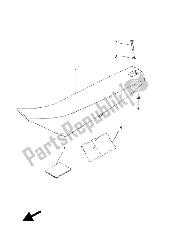 Tutte le parti per il Posto E Corriere del Yamaha DT 50R SM 2008