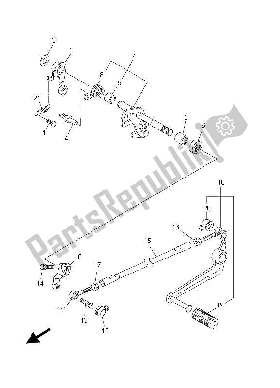 Toutes les pièces pour le Arbre De Changement du Yamaha YZF R1 1000 2003