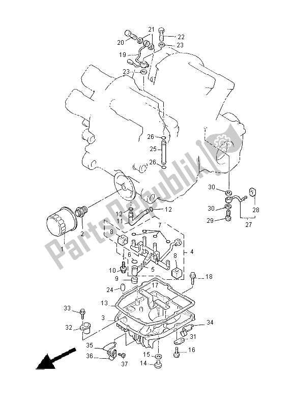 Todas las partes para Limpiador De Aceite de Yamaha XVZ 13 TF Royal Star Venture 1300 2000