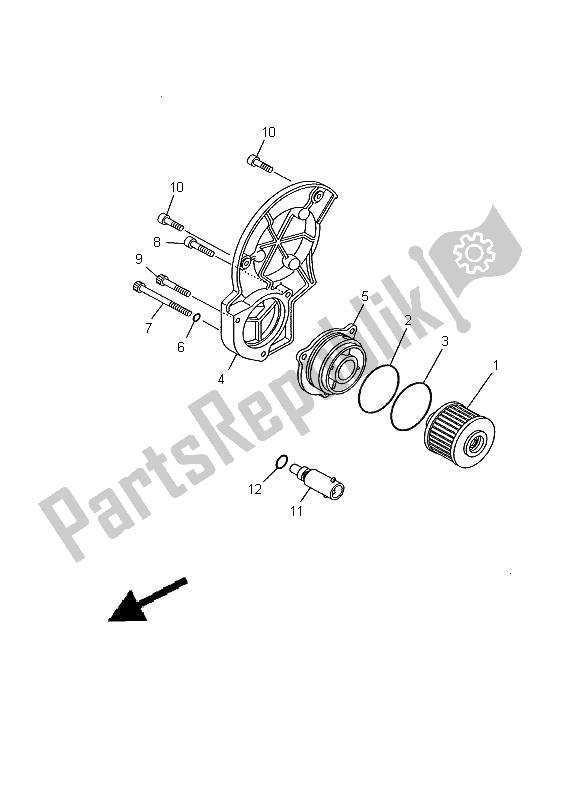 Tutte le parti per il Filtro Olio del Yamaha XVS 1100A Dragstar Classic 2000