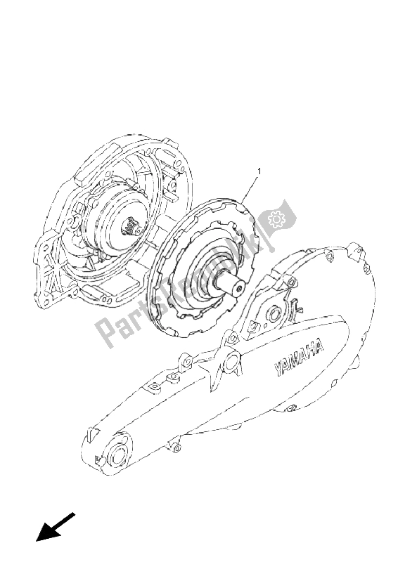 All parts for the Generator of the Yamaha EC 03 2011