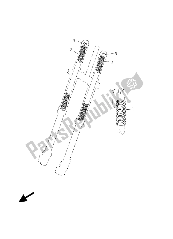 Todas las partes para Alternativo (chasis) de Yamaha WR 450F 2003