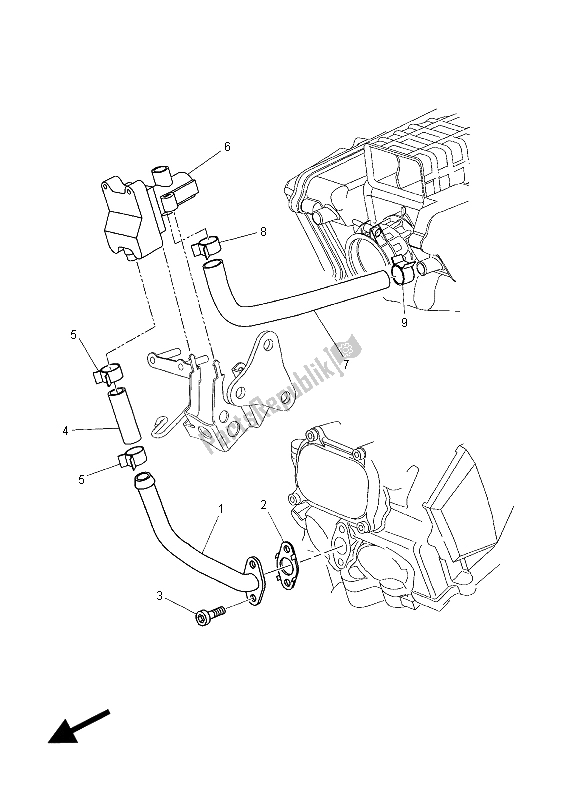 Wszystkie części do System Zasysania Powietrza Yamaha XT 660Z Tenere 2015