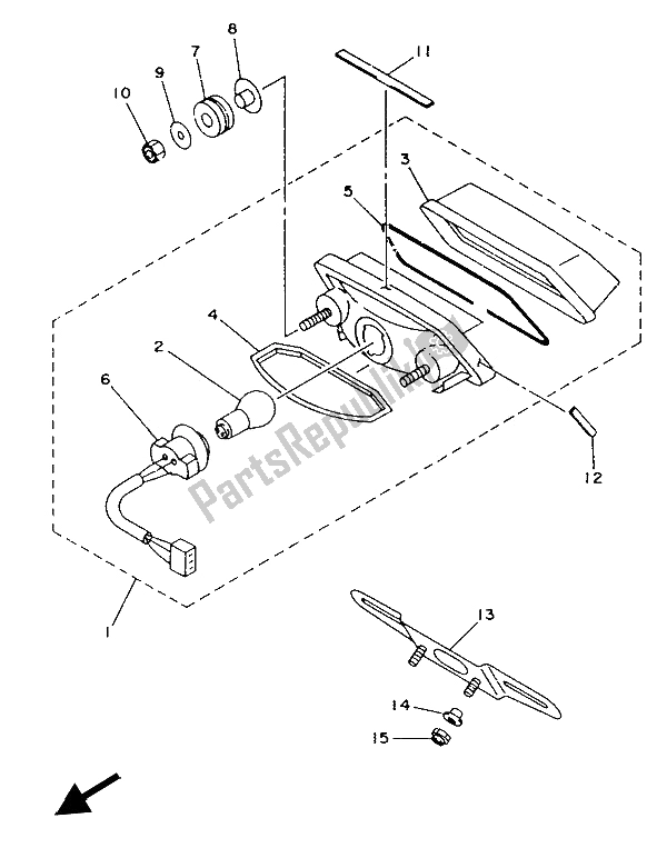 Todas las partes para Luz De La Cola de Yamaha TZR 125 1993