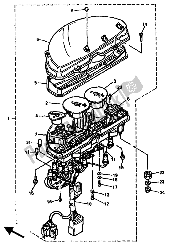 Tutte le parti per il Alternate (metro) (per Uk-ie) del Yamaha GTS 1000A 1994