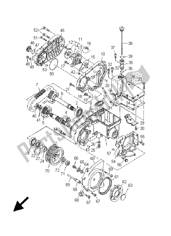 Tutte le parti per il Marcia Centrale del Yamaha XV 1600A Wildstar 2001