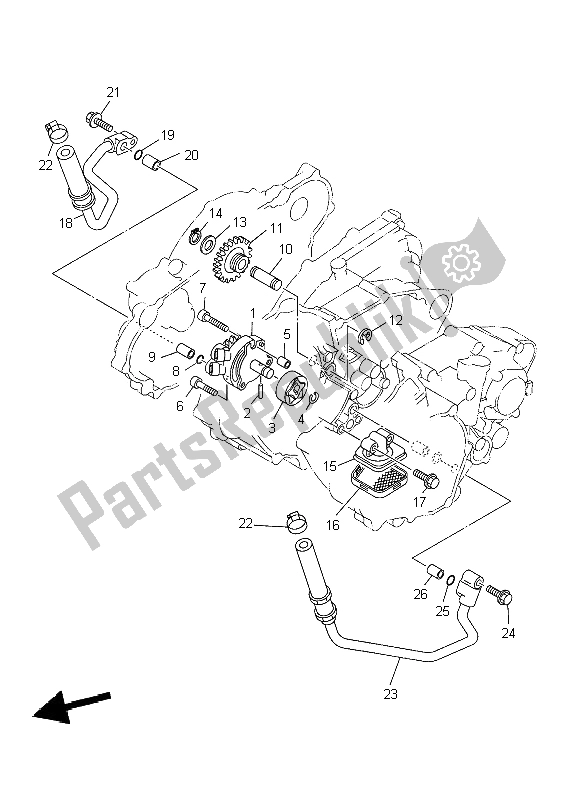 Todas las partes para Bomba De Aceite de Yamaha WR 250F 2004