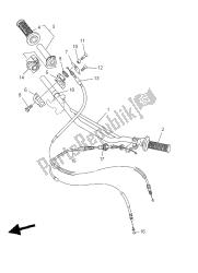 stuurhendel en kabel