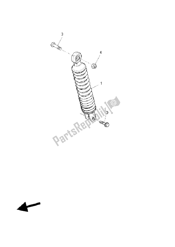 Todas las partes para Suspensión Trasera de Yamaha YQ 50 Aerox 2011