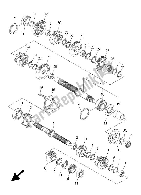 Wszystkie części do Przenoszenie Yamaha FZ1 N Fazer 1000 2011