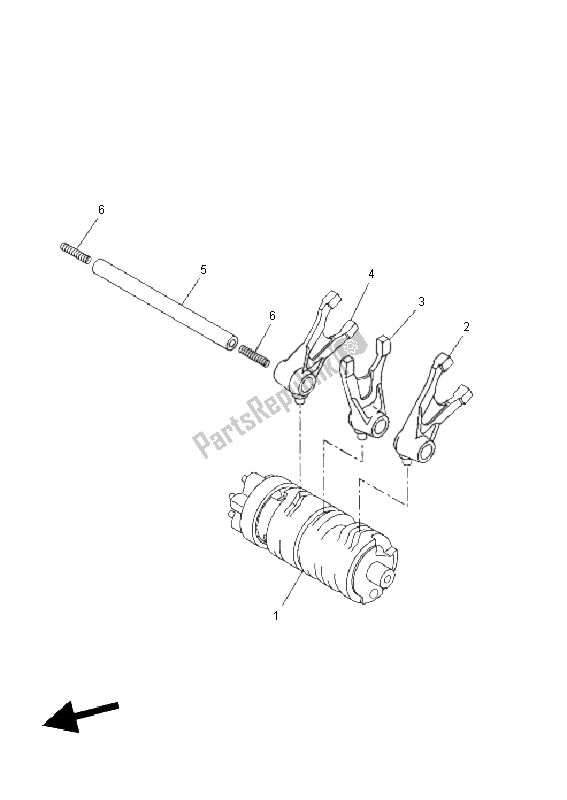 Tutte le parti per il Camma Cambio E Forcella del Yamaha YZF R 125 2011