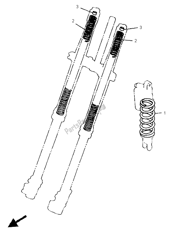 All parts for the Alternate (chassis) of the Yamaha WR 250Z 1996