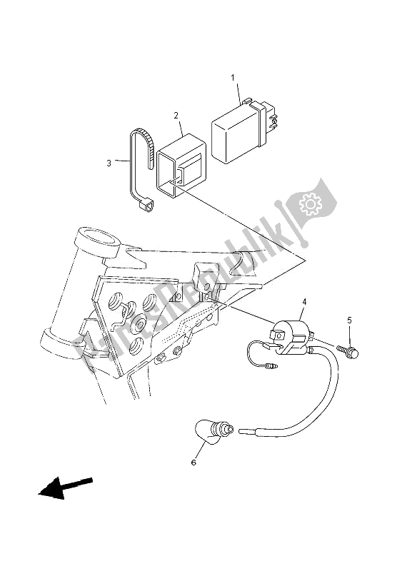 All parts for the Electrical 1 of the Yamaha YZ 85 SW LW 2007