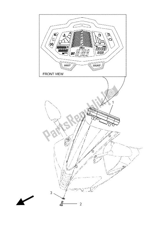 Todas las partes para Metro de Yamaha YZF R 125 2015