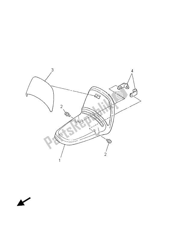 Toutes les pièces pour le Garde-boue Avant du Yamaha PW 50 2003